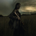 Woman Hunting AR15 Rifle